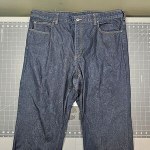 Duluth Trading Jeans Mens 42x32 Ballroom Relaxed Fit Indigo Straight Work Biker